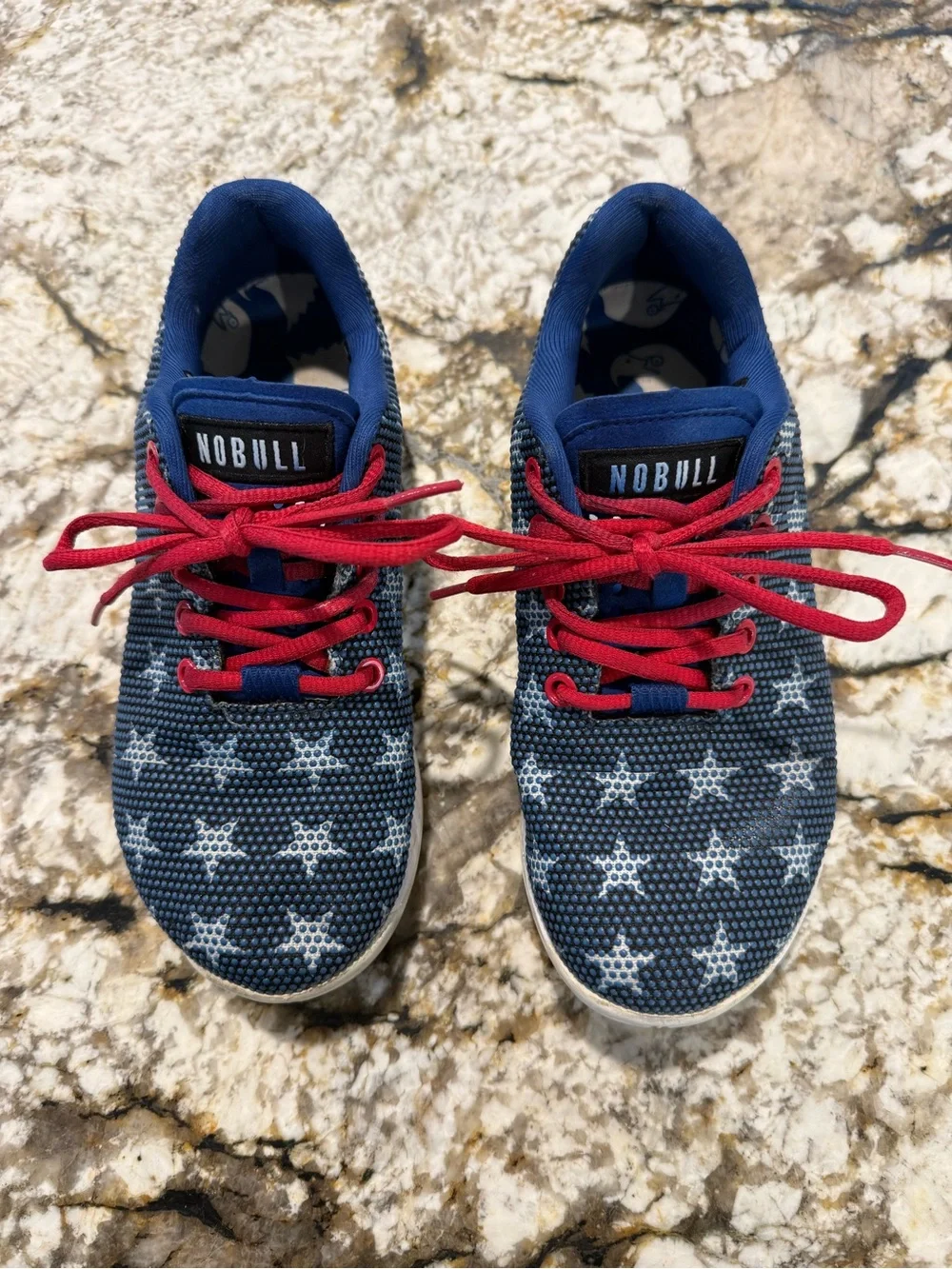 NOBULL SuperFabric Flag Edition Trainers in Women’s Size 6 Men’s Size 4.5  EUC